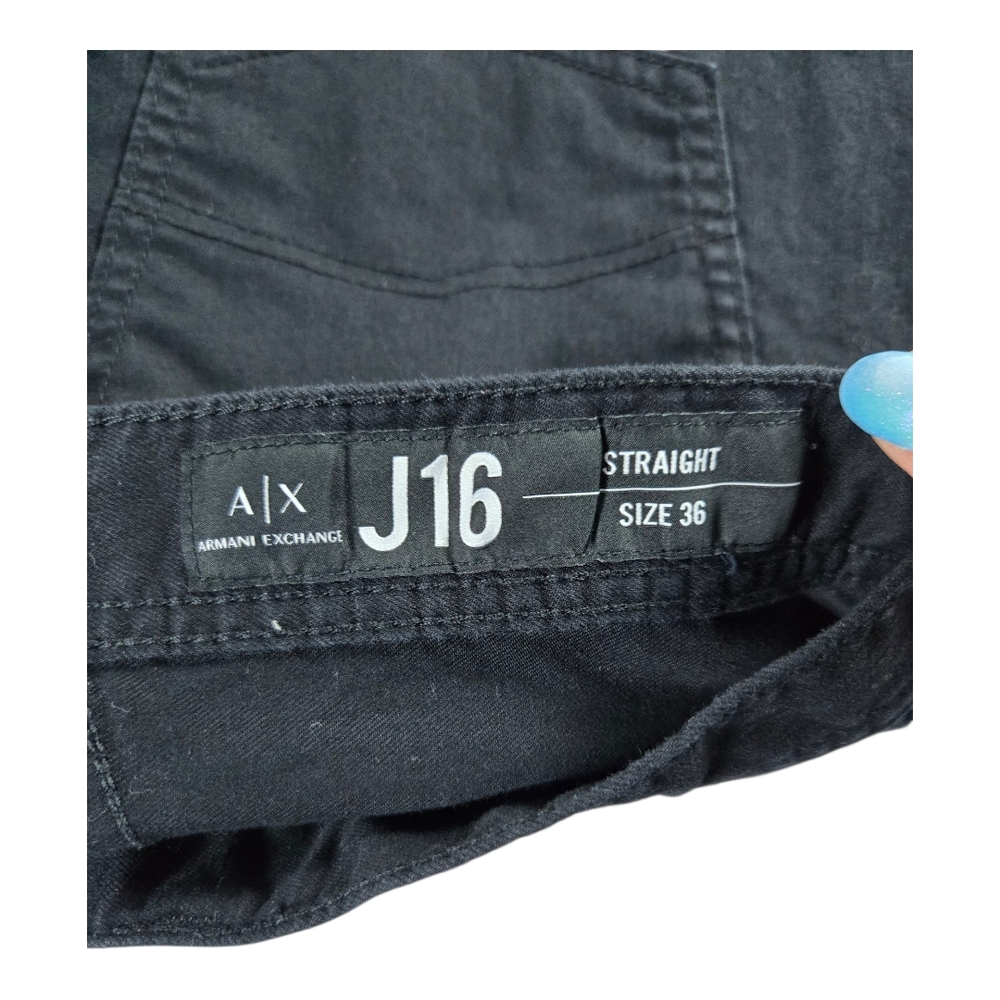 NWOT A/X Armani Exchange J16 Straight Black Sz 36 - Picture 5 of 10